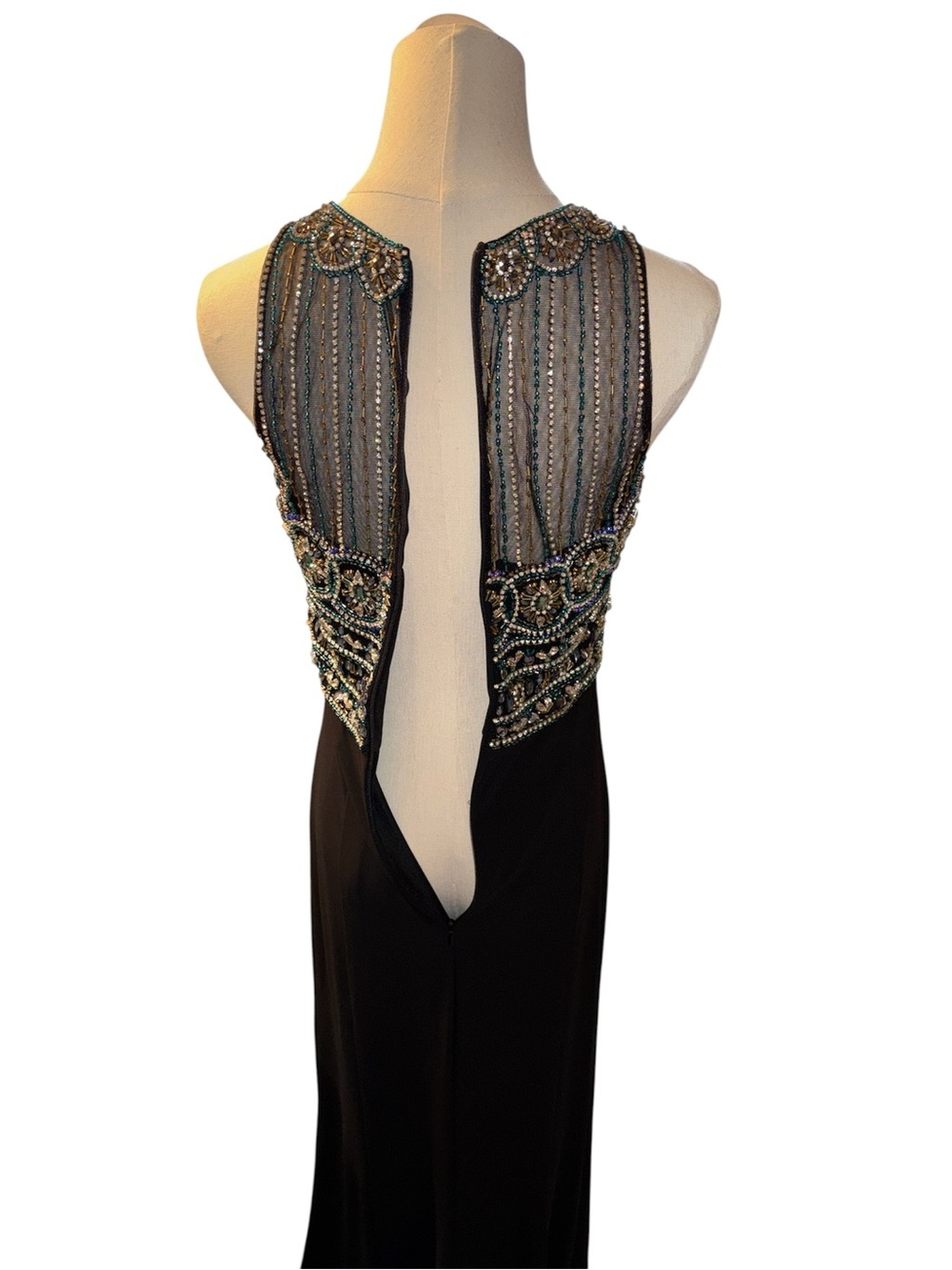 JVN by Jovani Maxi Beaded Dress - Picture 6 of 7